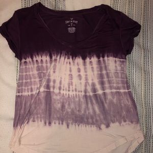 Purple tie-die t-shirt